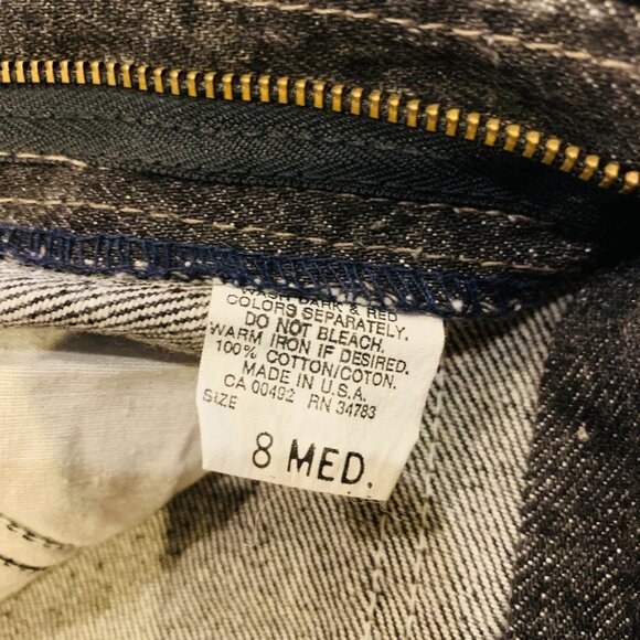 NWT Vintage Lee Deadstock Denim Blue Jeans Women’s Size 27 X 30L Made In USA NEW - Picture 4 of 12